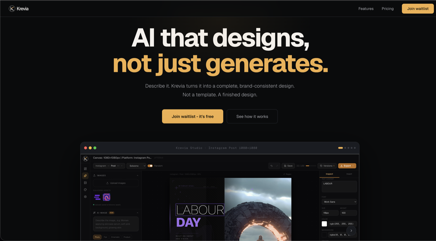 Creative SaaS - krevia.studio